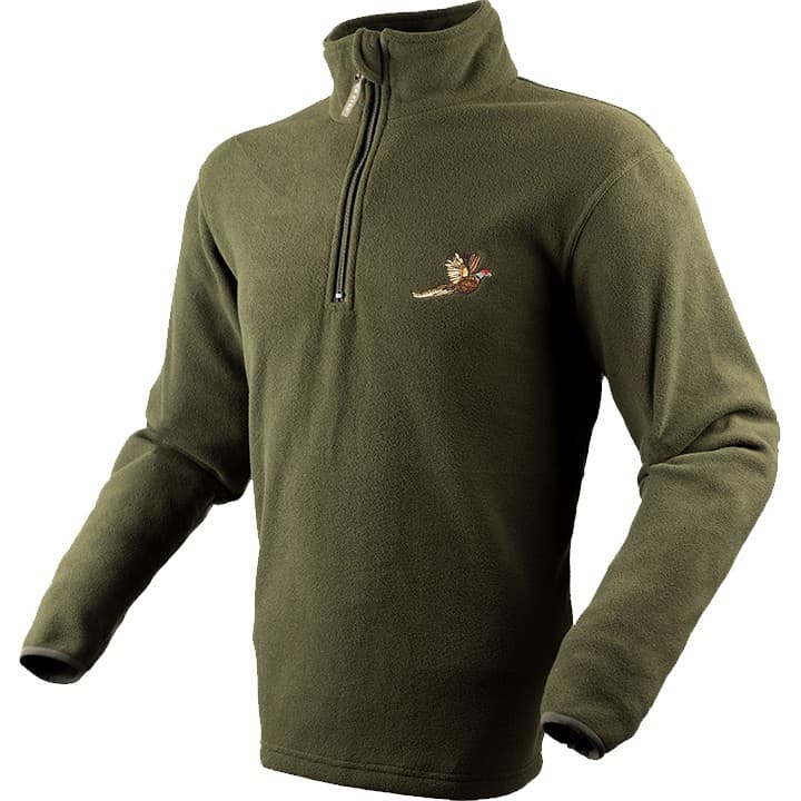 Pheasant Motif Fleece Pullover — image 2