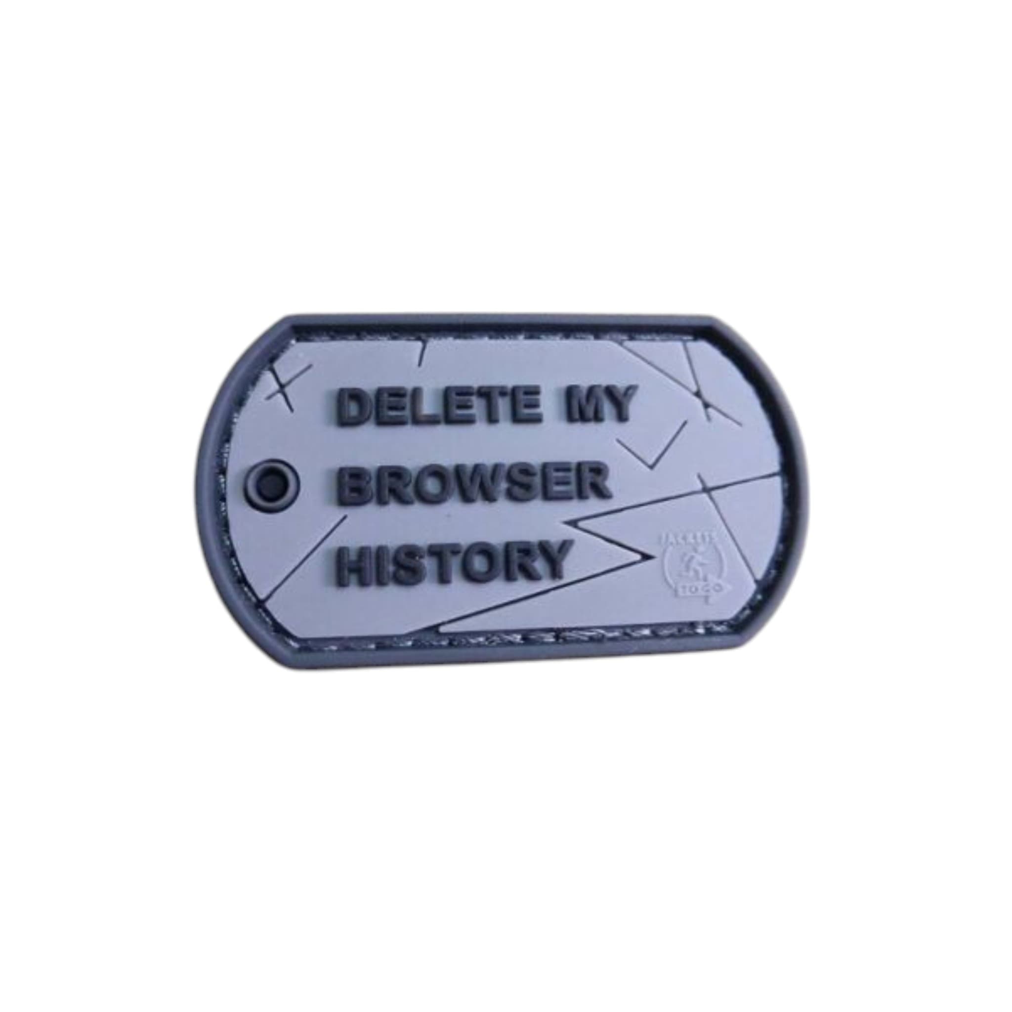 Browser History Dog Tag 3D Rubber Patch – Full Colour