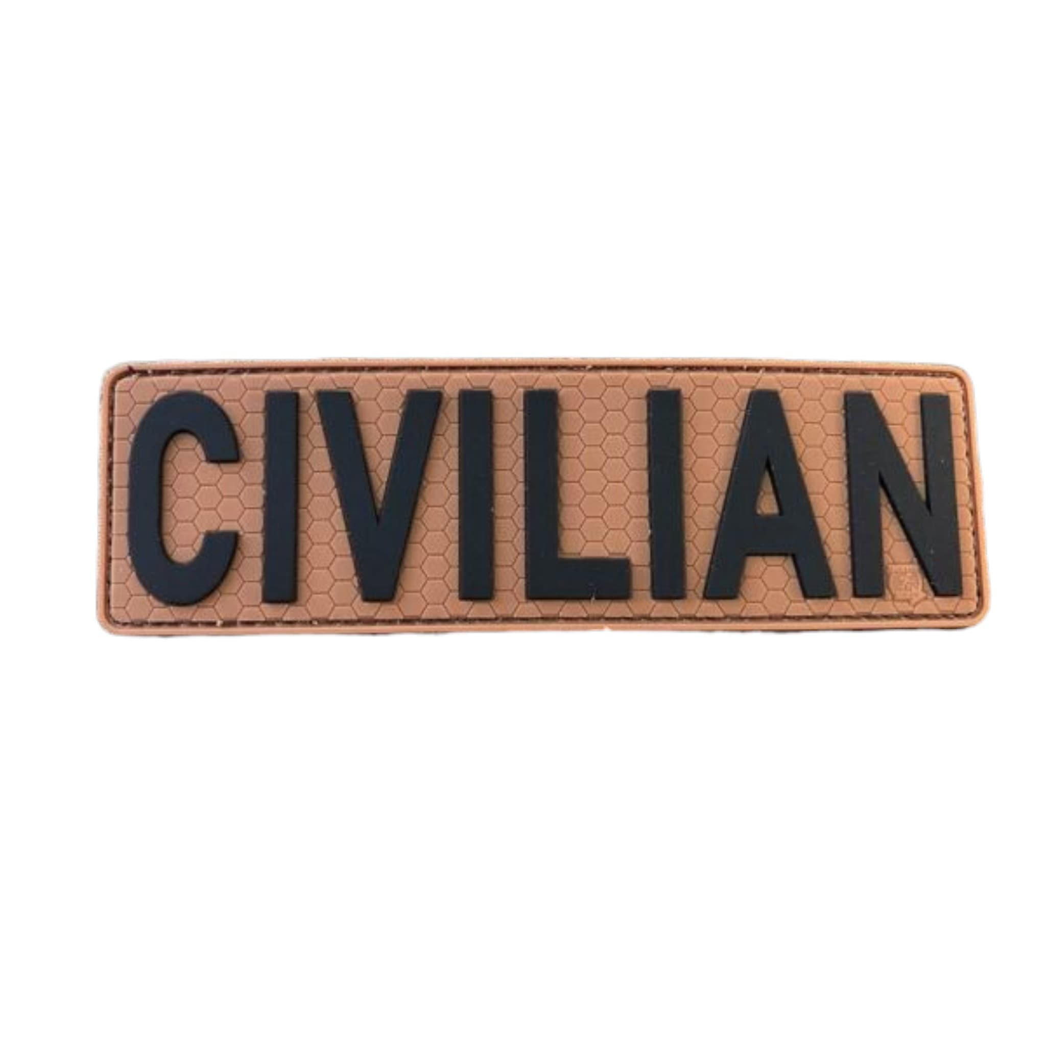 Civilian 3D Rubber Patch – Coyote Brown