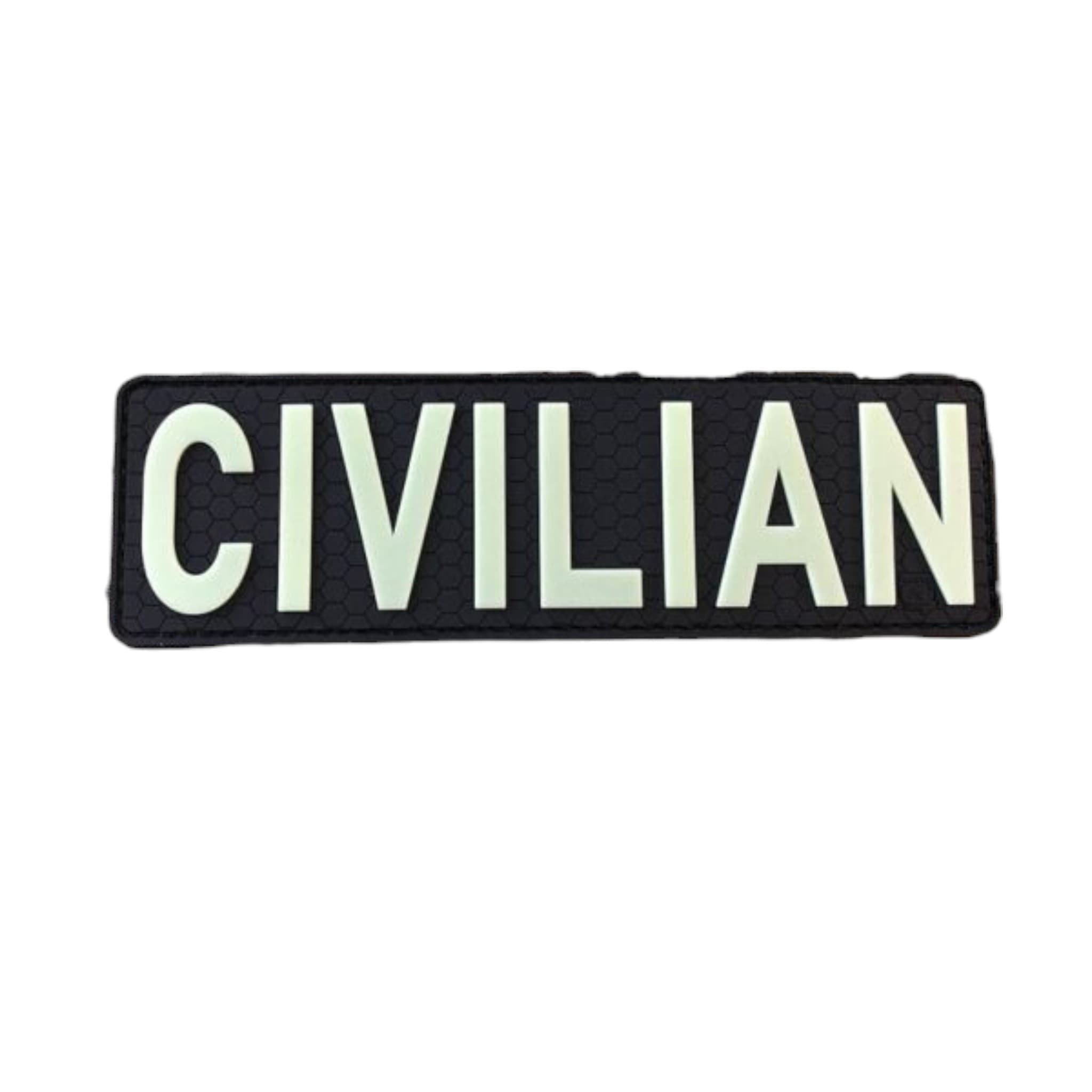 Civilian 3D Rubber Patch – Glow in the Dark