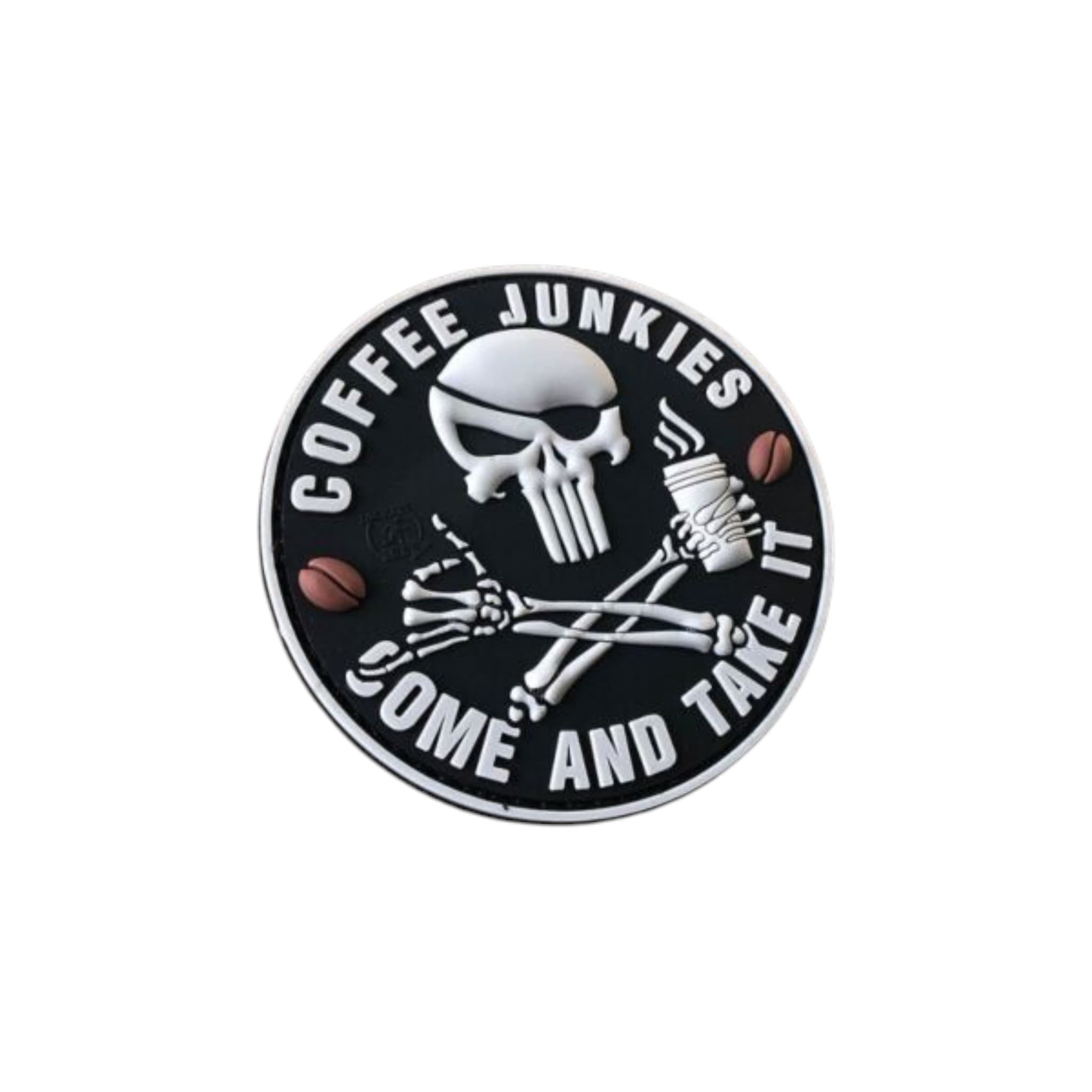 Coffee Junkies Pirate Punisher 3D Rubber Patch