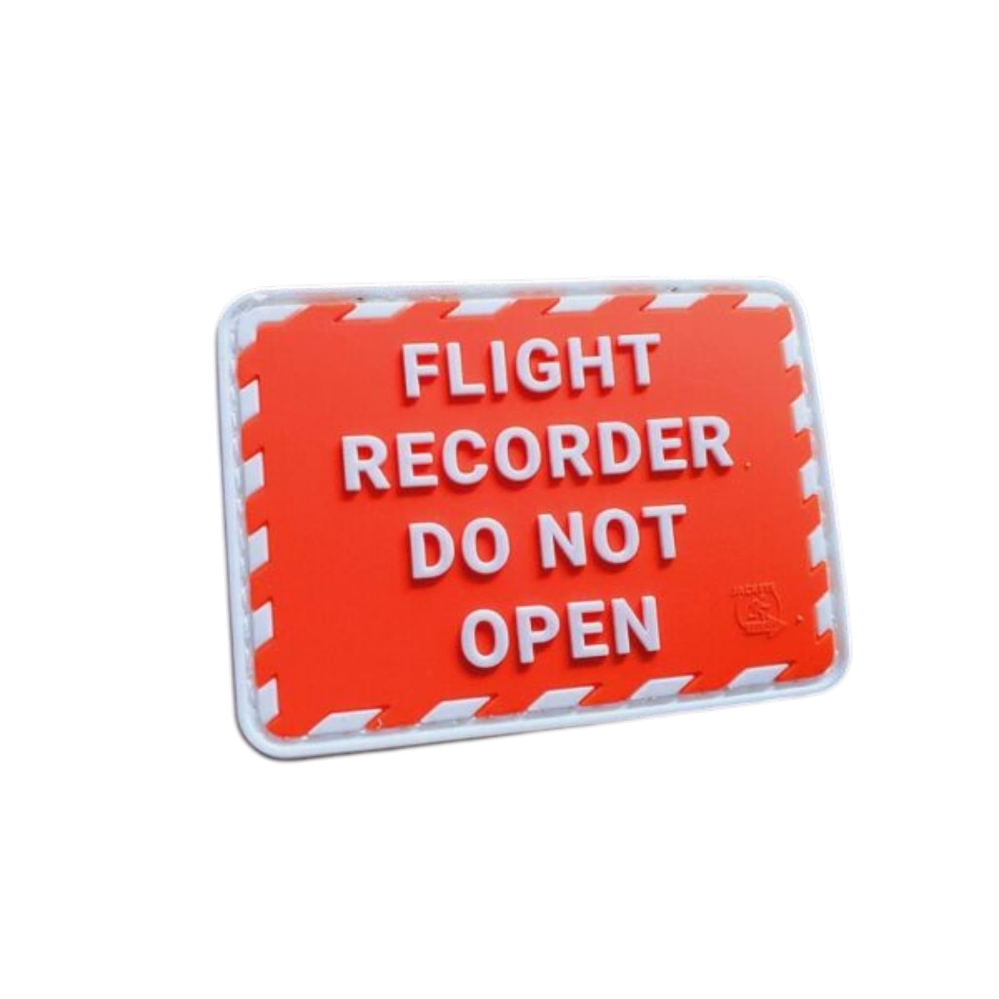 Flight Recorder 3D Rubber Patch – Red/White