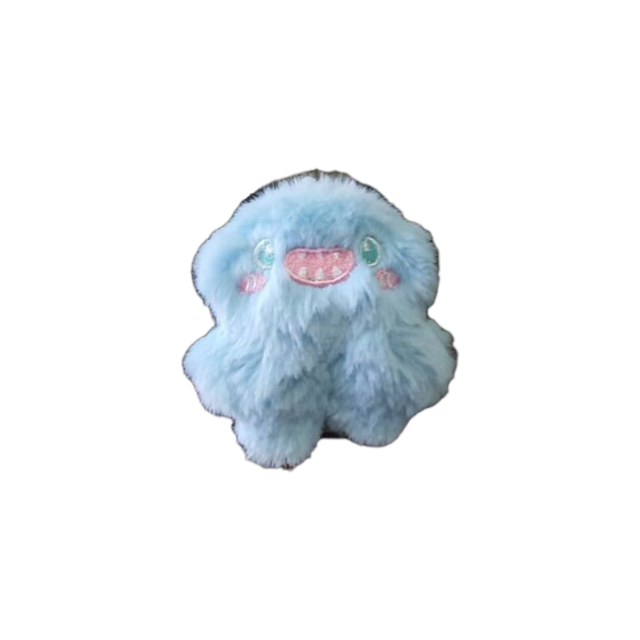 Monster Unicorn Plush Patch (Velcro Backed) – Light Blue