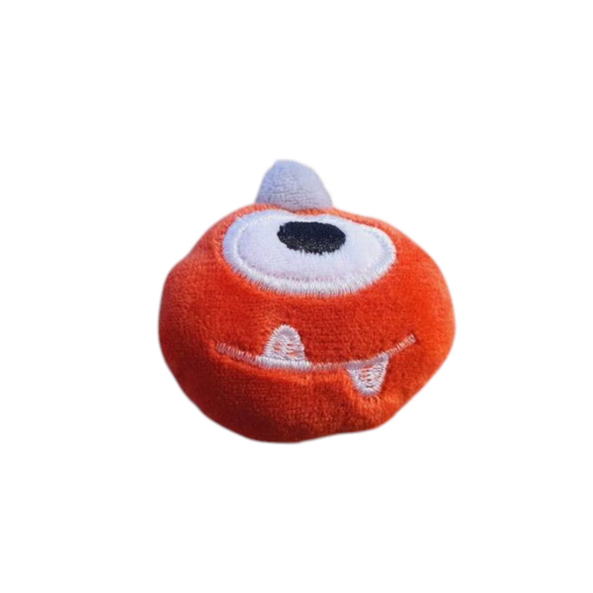 One Eye Monster Plush Patch (Velcro Backed) – Dark Red