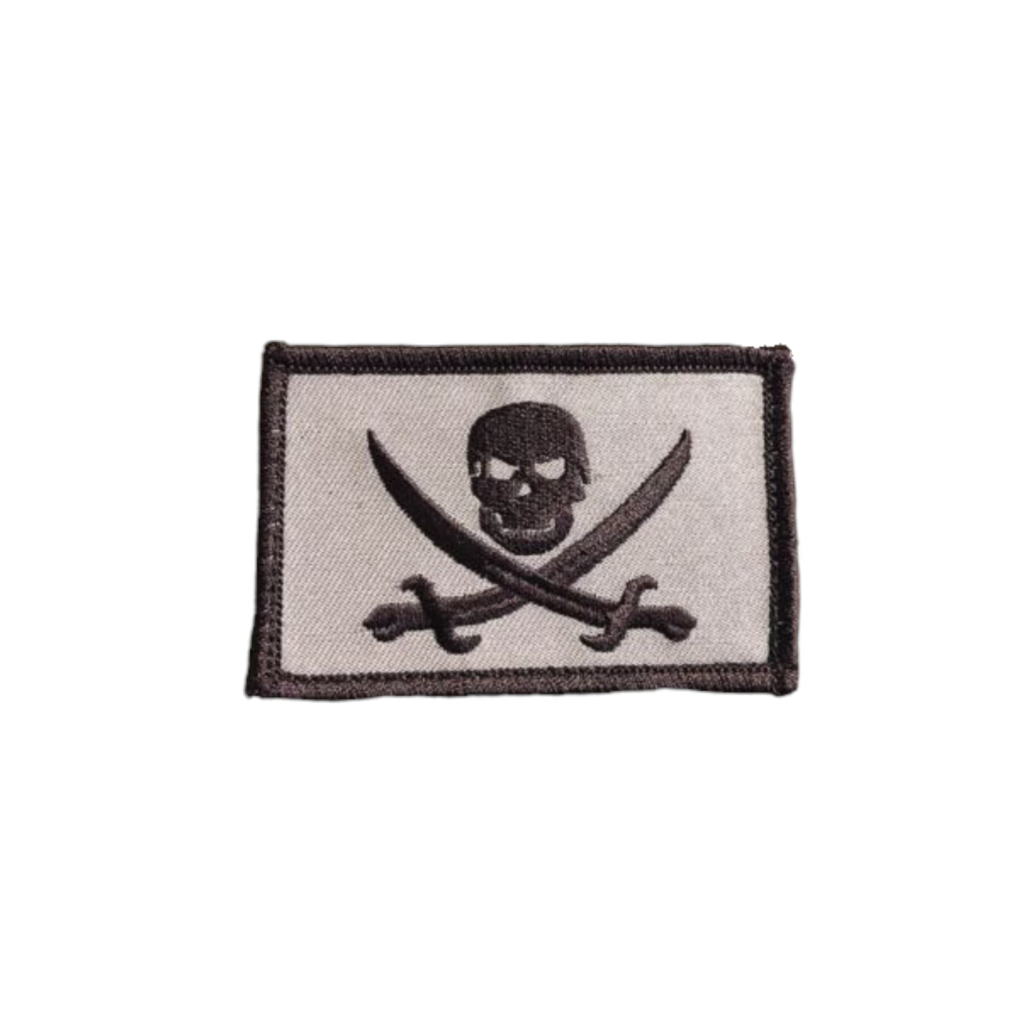 Vintage Pirate Skull & Crossbones Fabric Patch