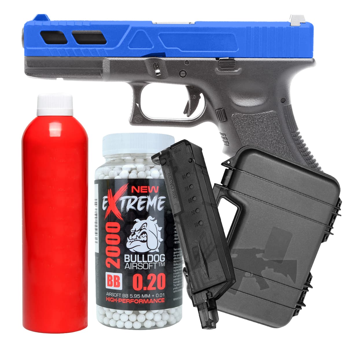 Custom 3 Airsoft Pistol BK3 Bundle Set Offer