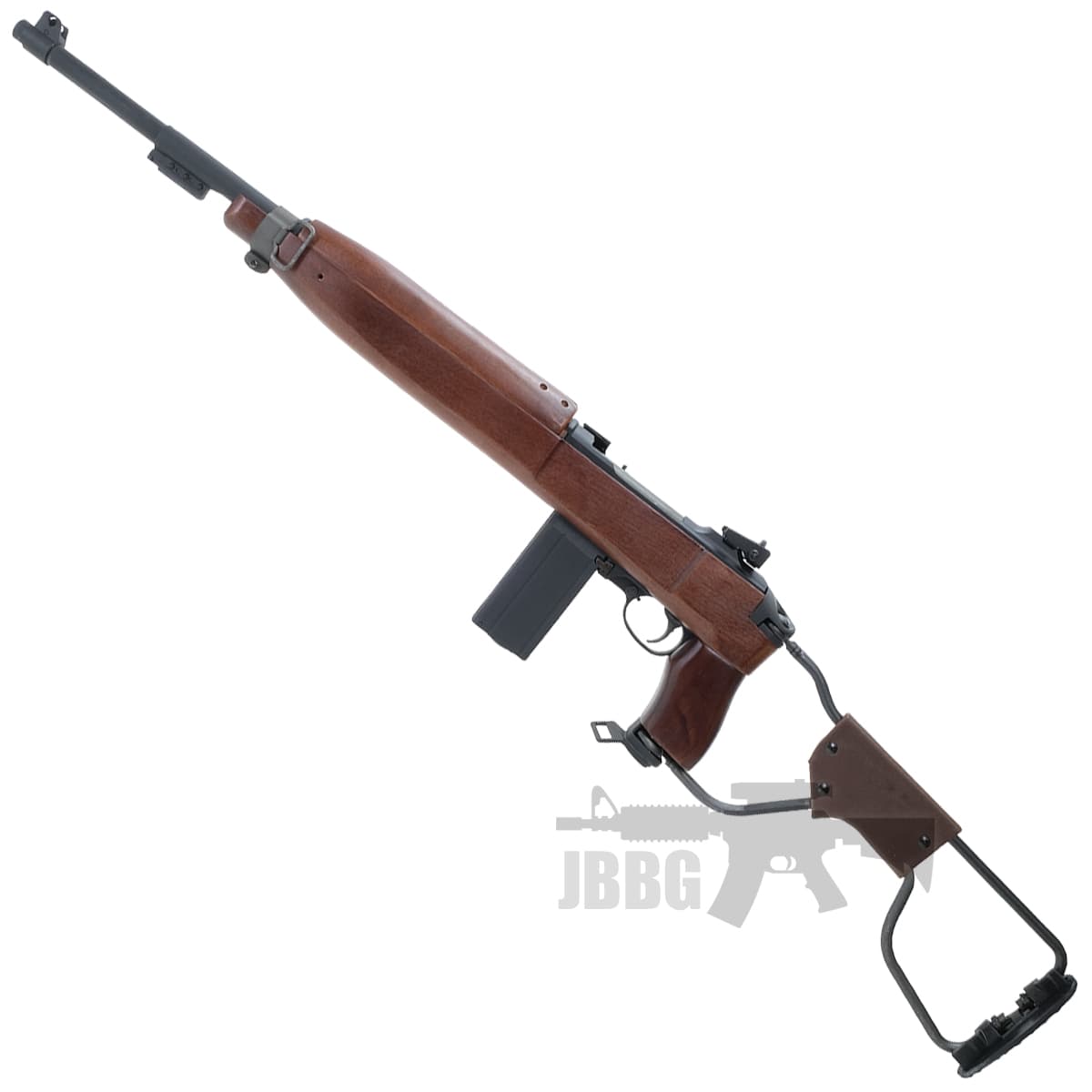 M1A1 Paratrooper Carbine CO2 Blowback Rifle Real Wood Blue — image 2