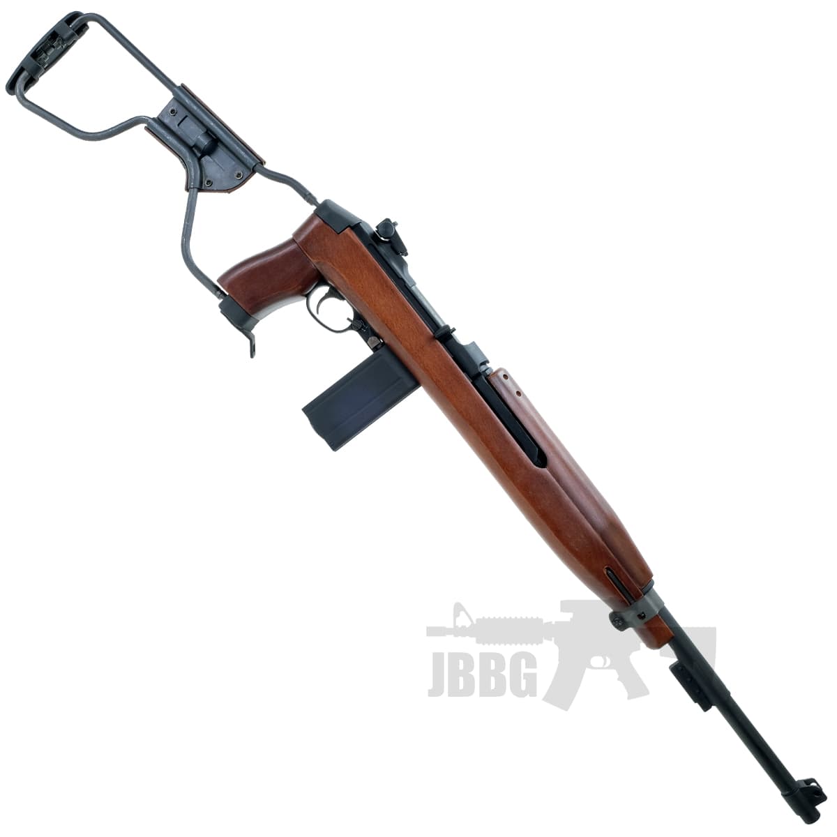 M1A1 Paratrooper Carbine CO2 Blowback Rifle Real Wood Blue