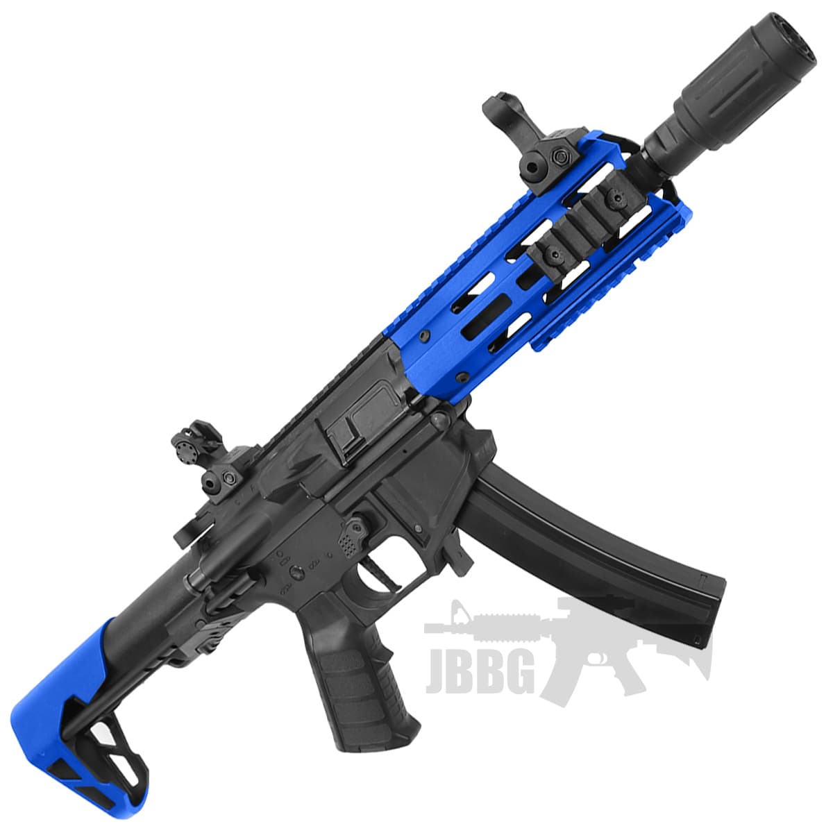 PDW 9mm SBR M-Lok Airsoft AEG Rifle Blue — image 3