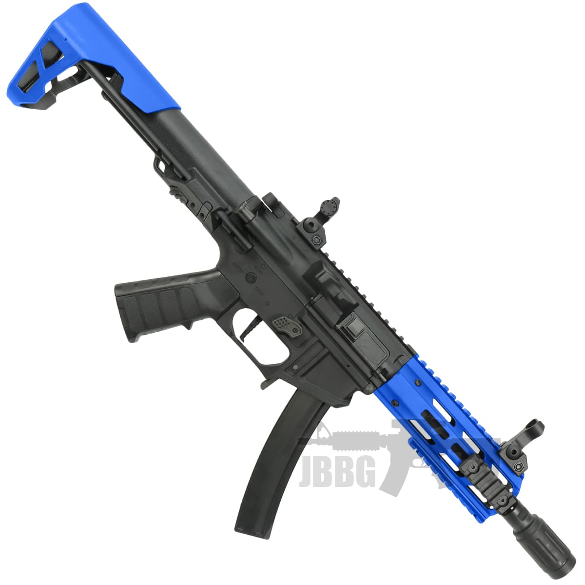 PDW 9mm SBR M-Lok Airsoft AEG Rifle Blue