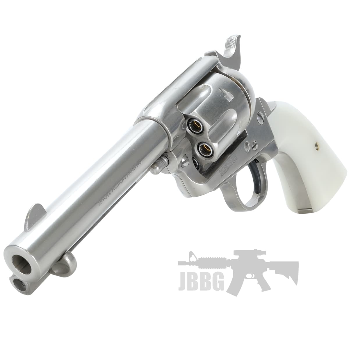 SAA .45 Peacemaker Airsoft Gas Revolver S – Silver — image 3