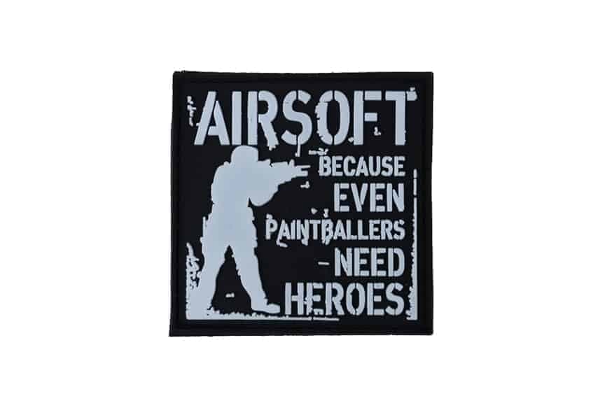 Airsoft, because even paintballers need heroes patch