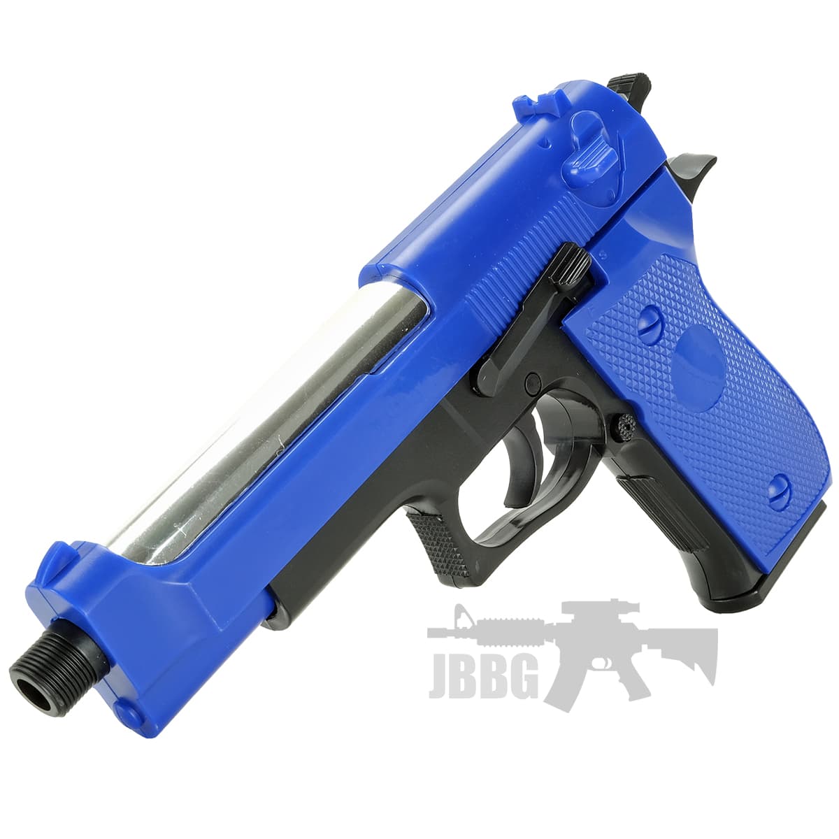 Airsoft Pistol with Silencer Blue — image 2