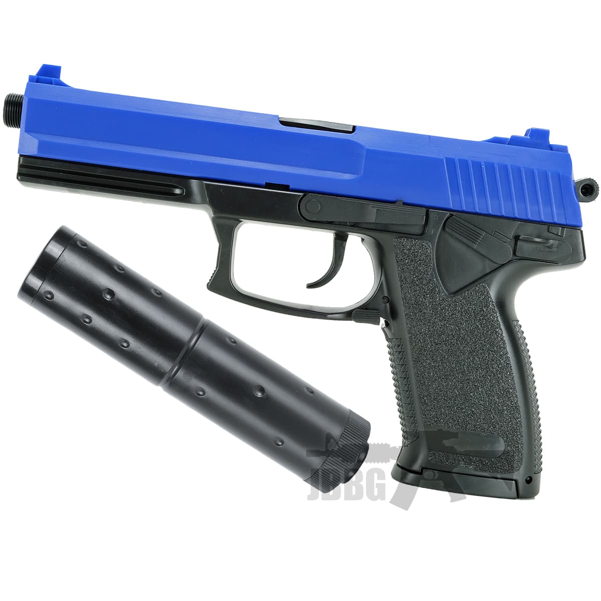 Spring BB Pistol with Silencer Blue
