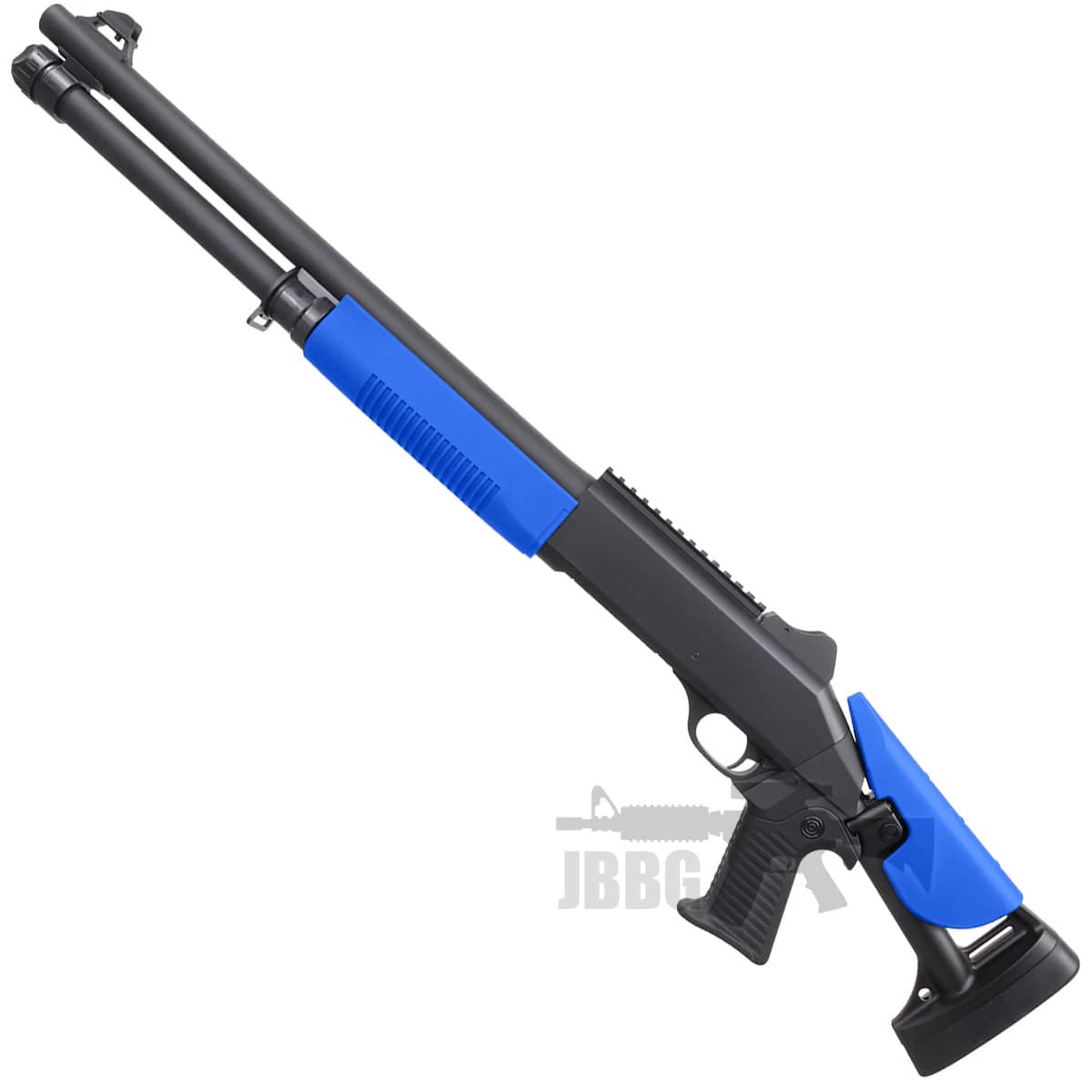 Double Eagle Pump Action Multi Shot Airsoft Shotgun Blue — image 2