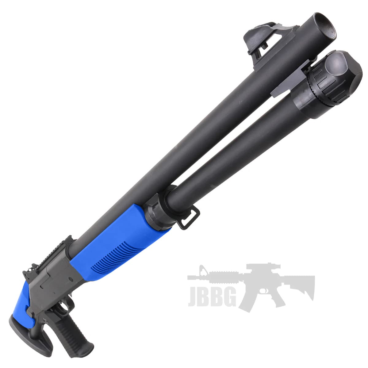 Double Eagle Pump Action Multi Shot Airsoft Shotgun Blue — image 3