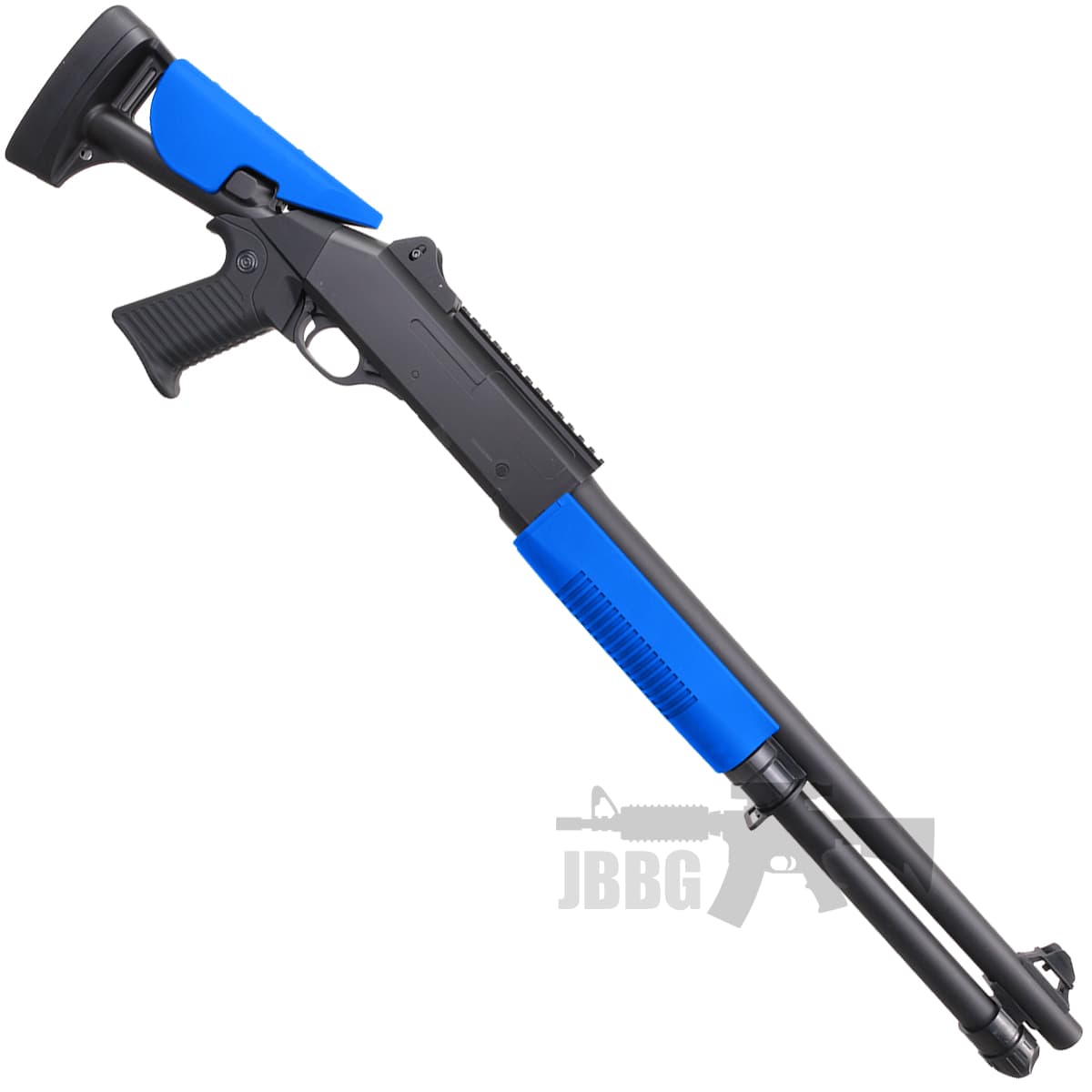 Double Eagle Pump Action Multi Shot Airsoft Shotgun Blue