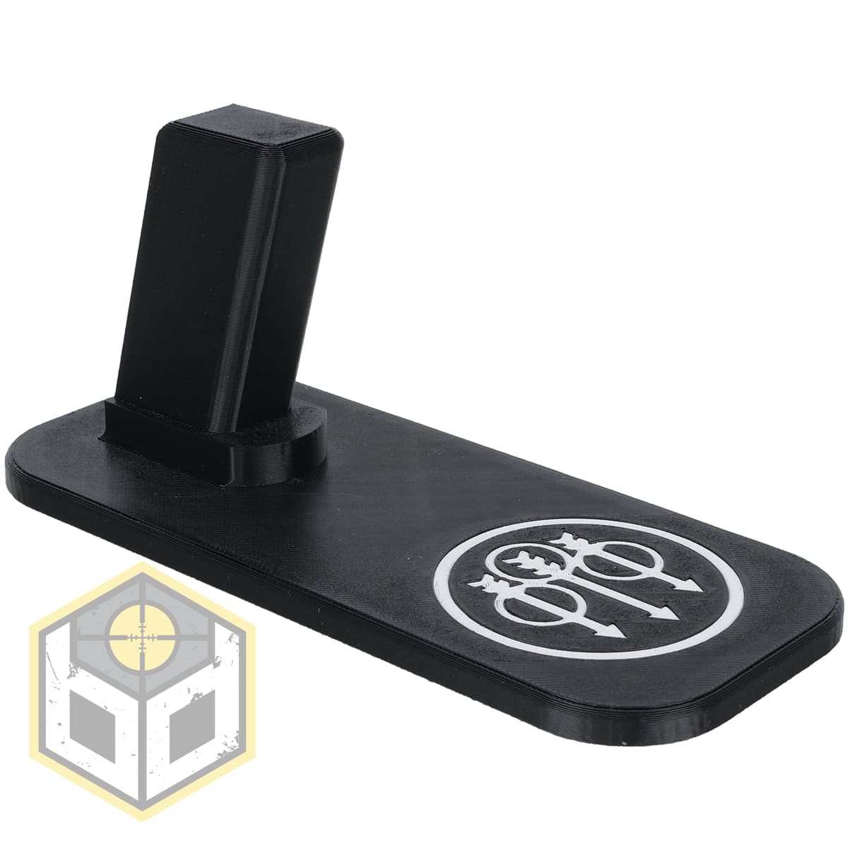 Pistol Stand with SW White Logo (0808) 040