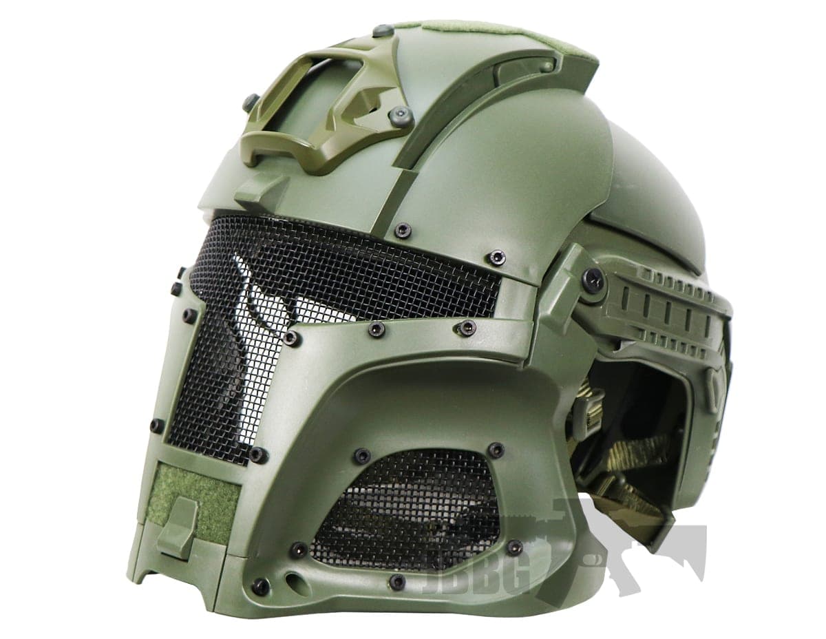 Iron Warrior Full Head Coverage Airsoft Helmet and Mask