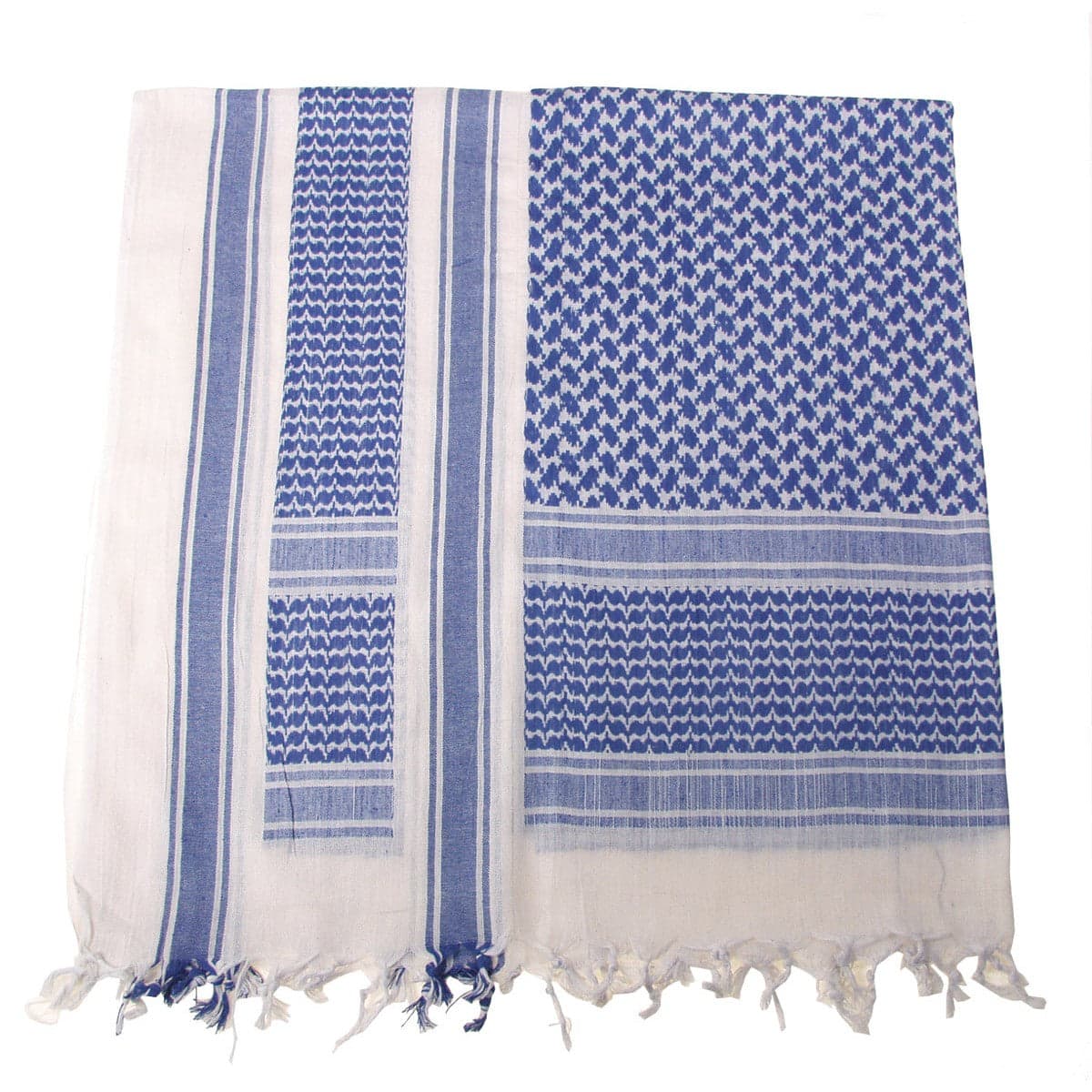 Classic Shemagh Scarf Blue / White — image 2