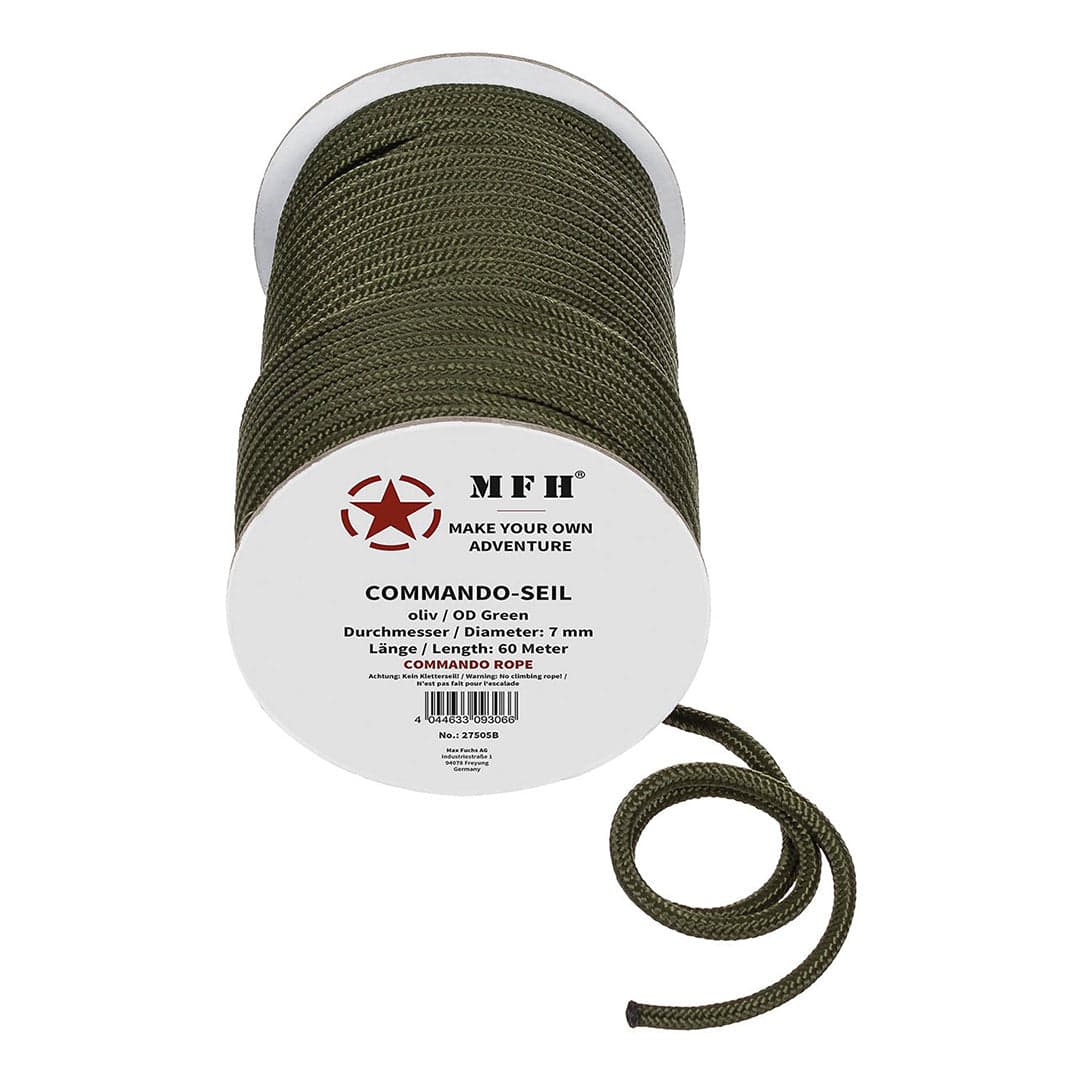 Commando Paracord Rope 7mm Dia 60m L