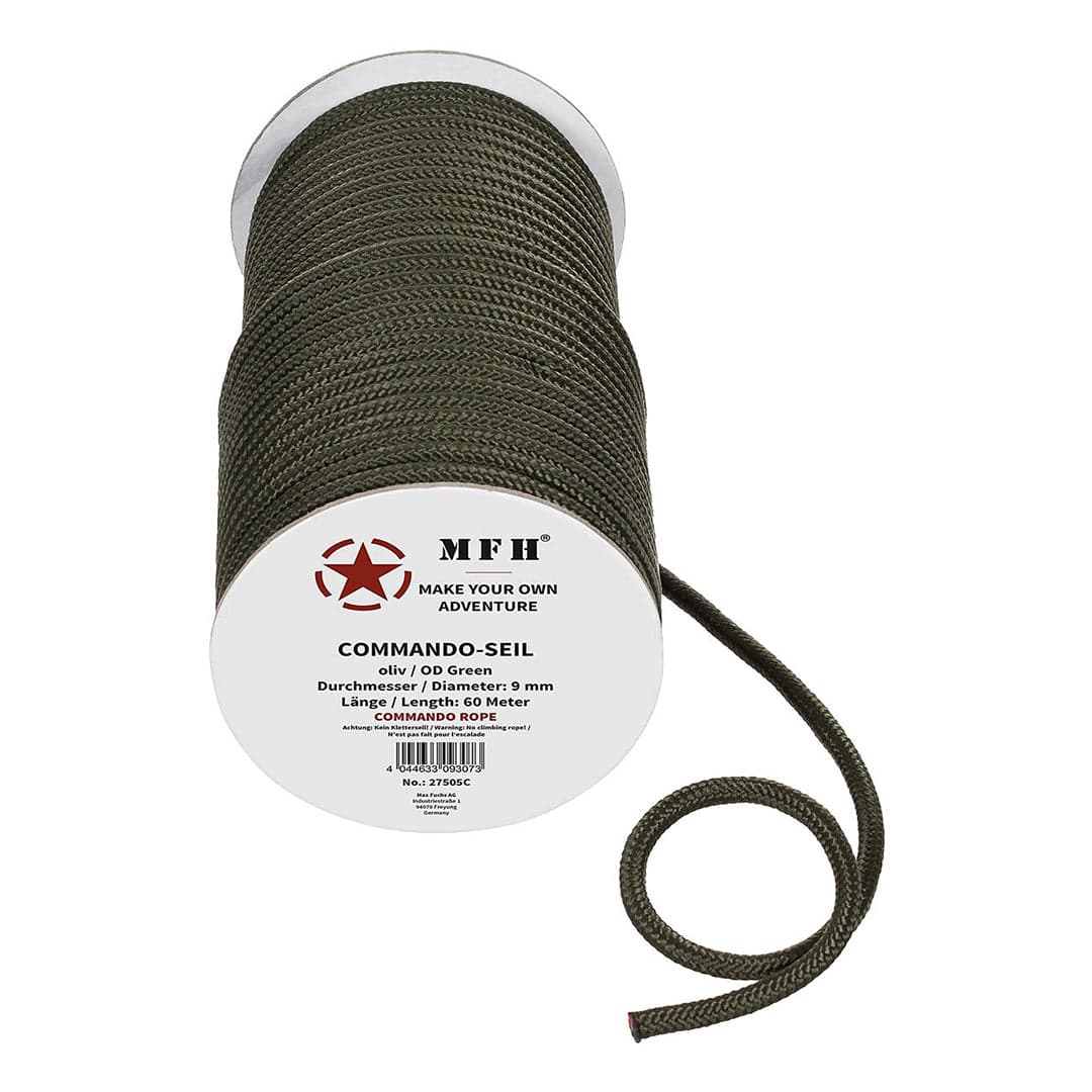Commando Shelter Paracord Rope 9mm Dia 60m L