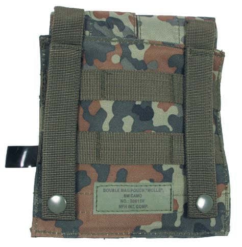 Double Magazine Pouch Velcro Closure M-Series Flecktarn — image 2