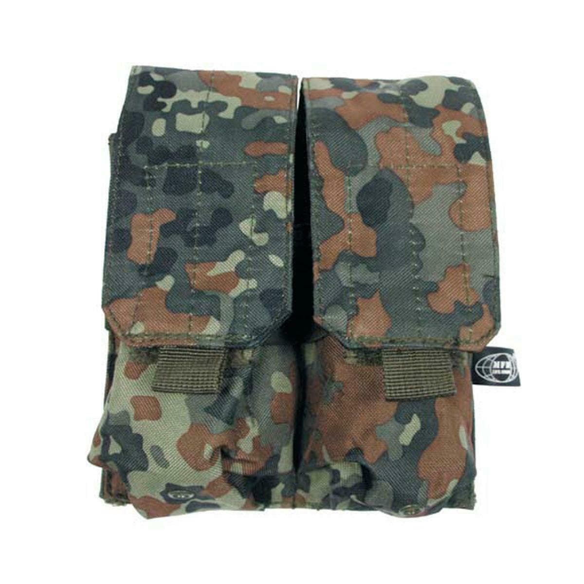 Double Magazine Pouch Velcro Closure M-Series Flecktarn
