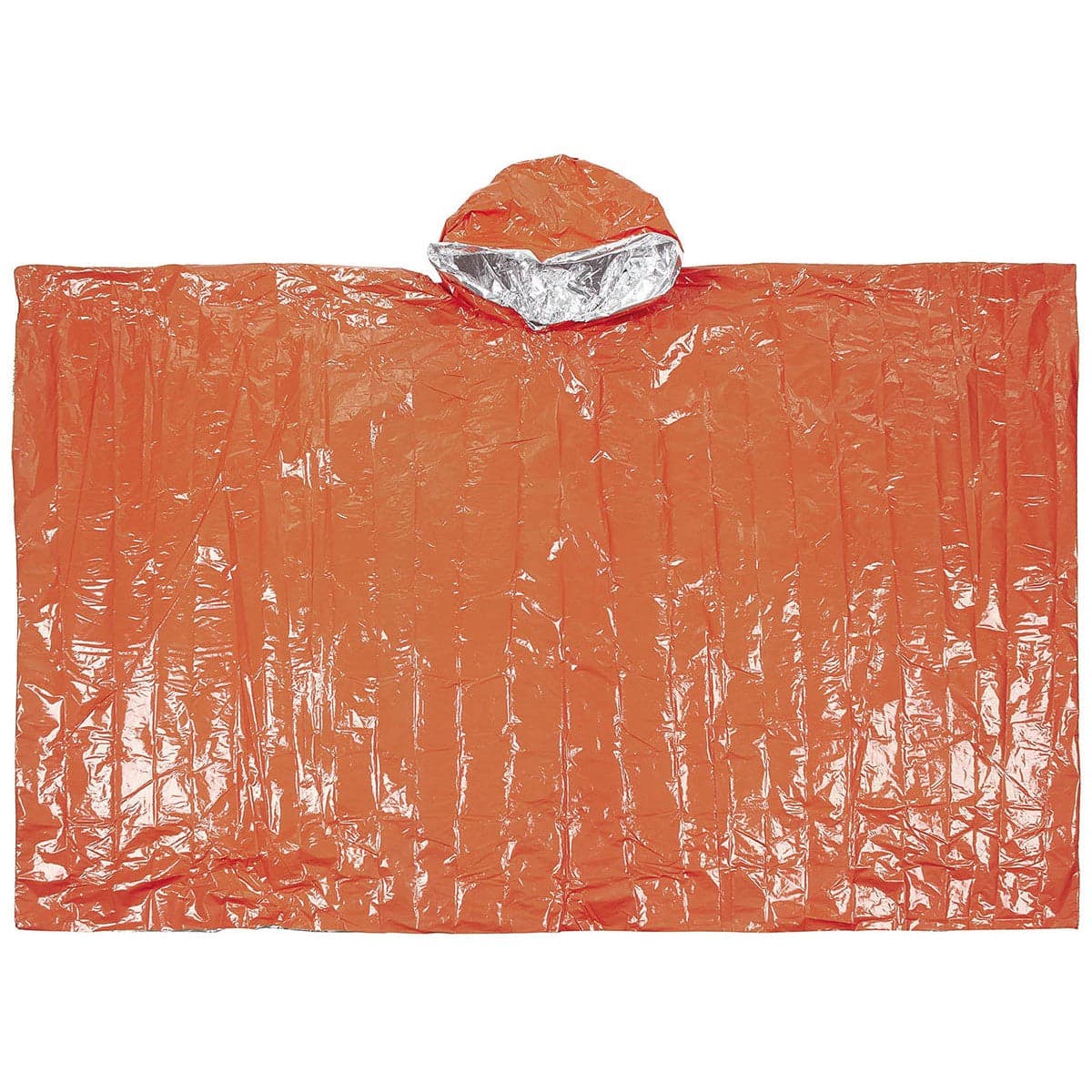 Emergency Thermal Foil Poncho Orange — image 2