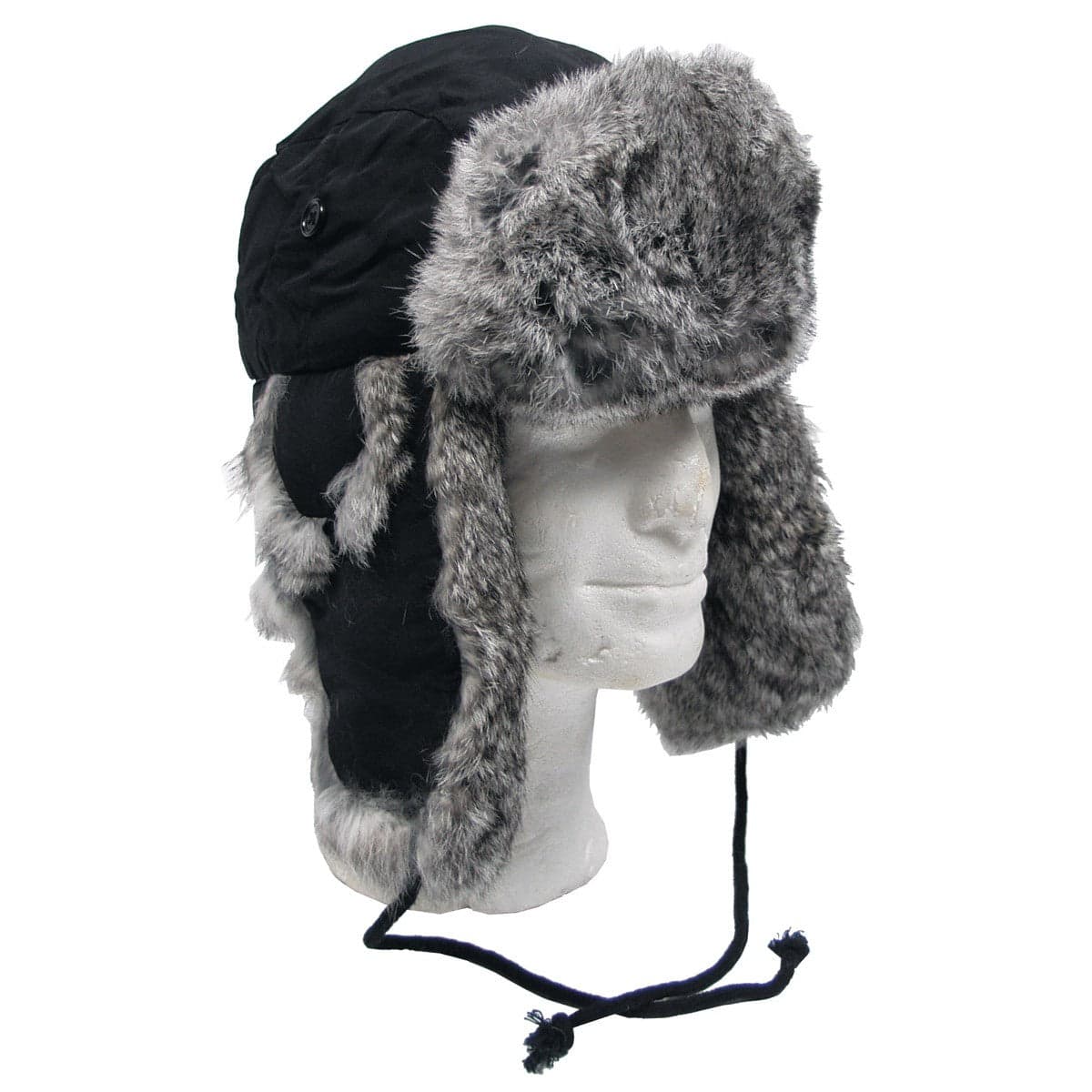 Fur Trapper Hat Quilted Lining