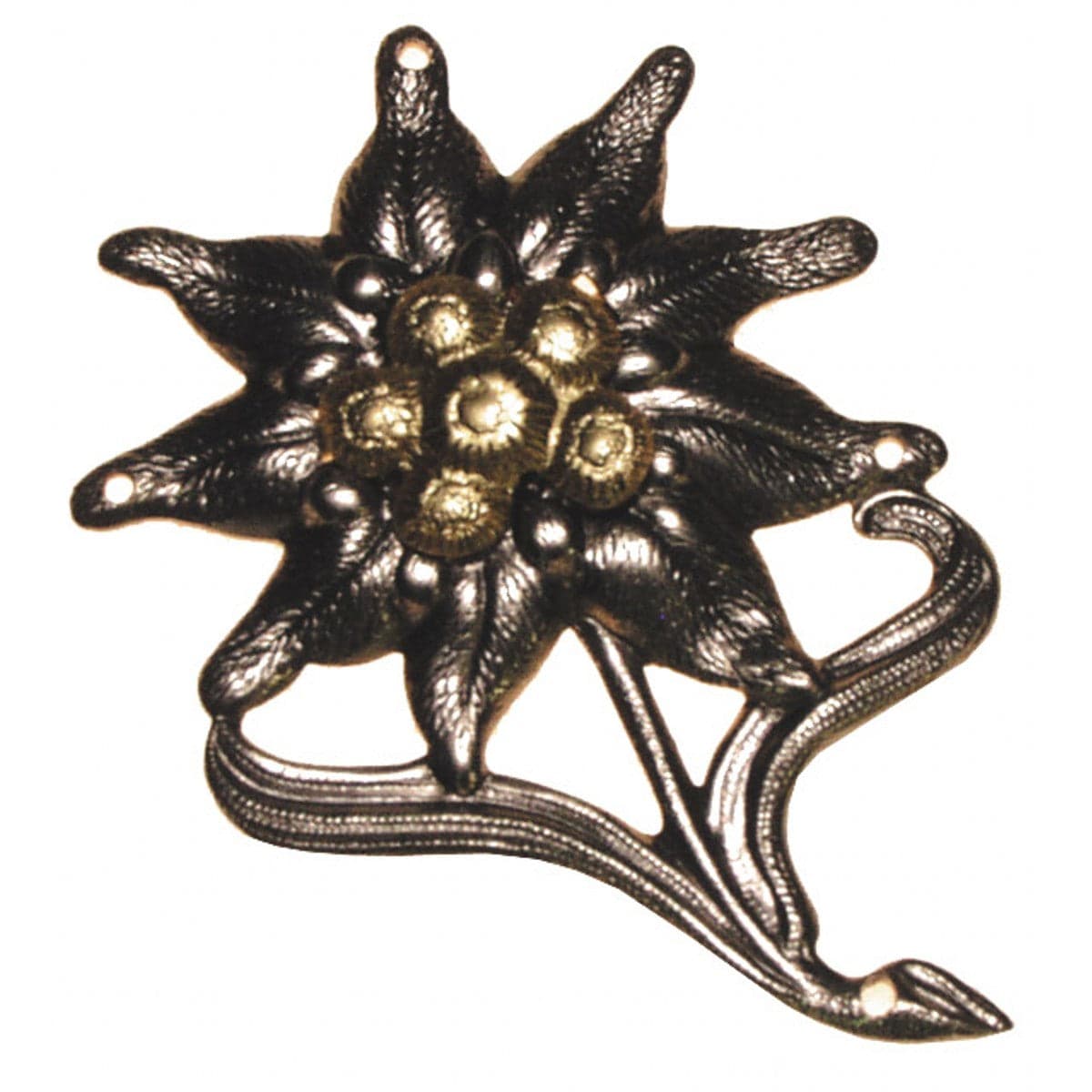 German Army Beret Cap Badge Insignia Edelweiß Metal