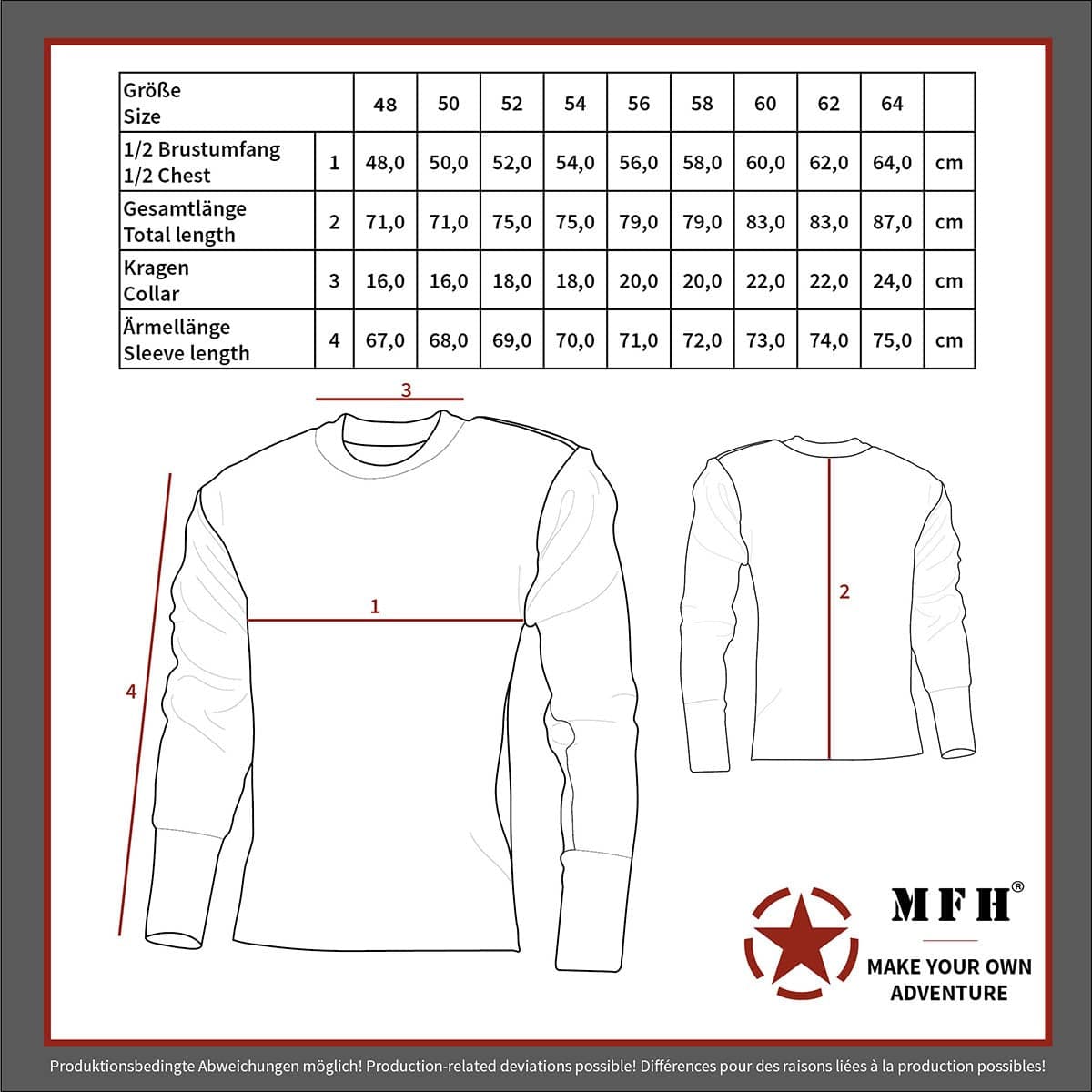 German Army Style Pullover with Chest Pocket — image 2