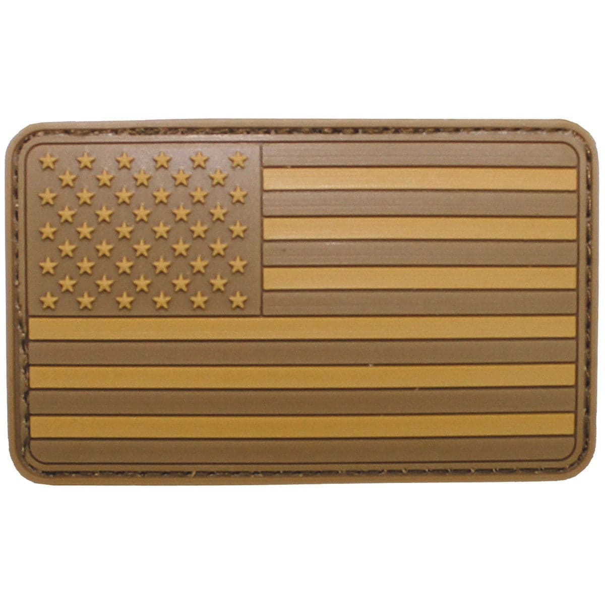 German Flag Rubber Patch 8 x 5 cm Hook & Loop Subdued