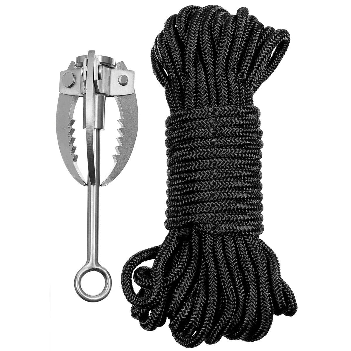 Grappling Hook Metal Foldable With Rope — image 3