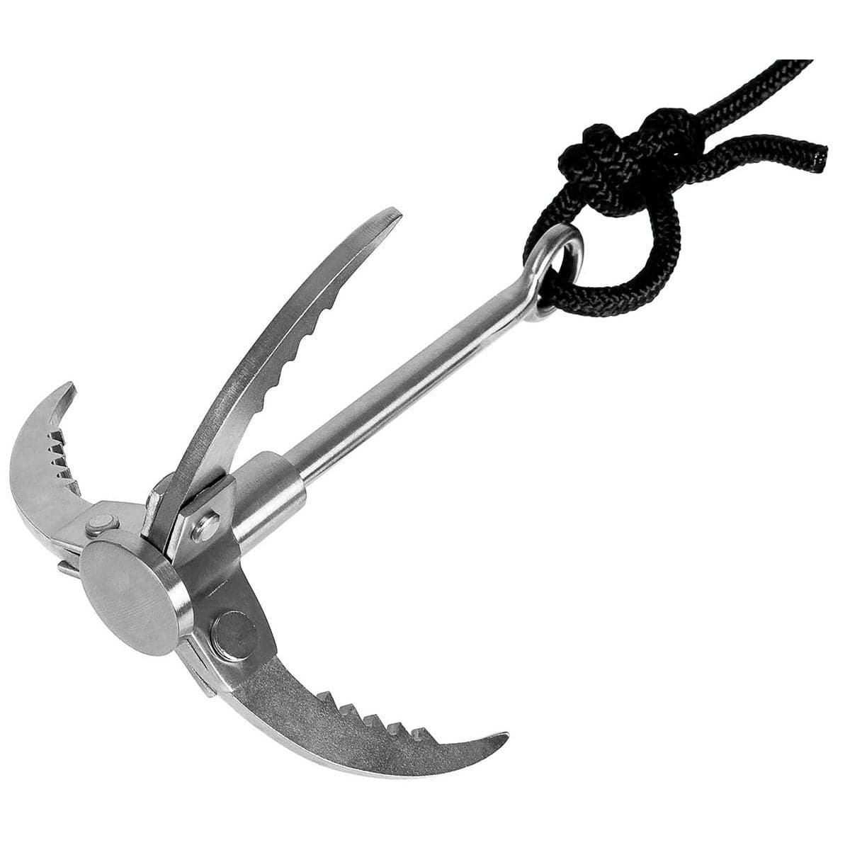 Grappling Hook Metal Foldable With Rope