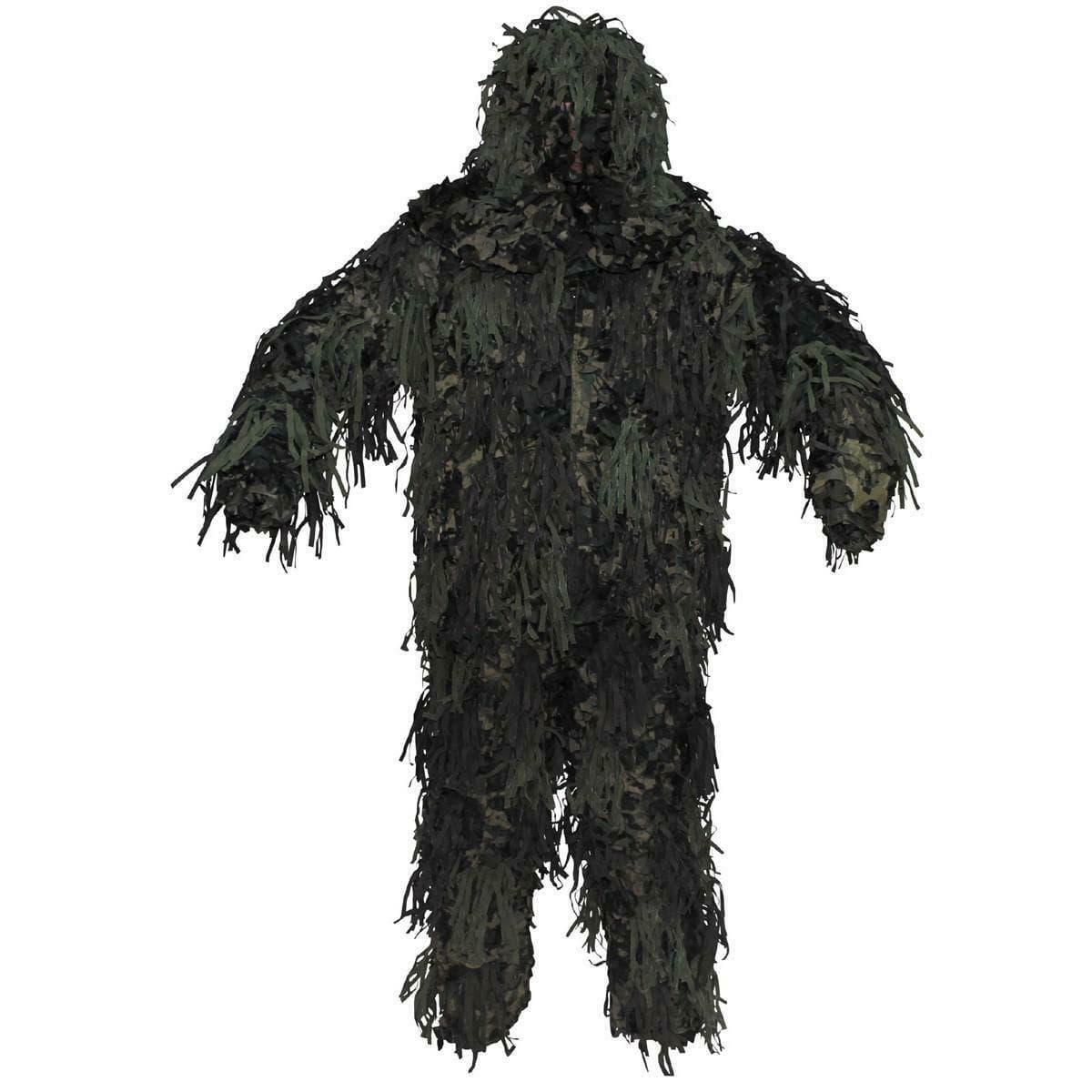 Jackal 3D Camo Ghillie Suit Body System Woodland Camo
