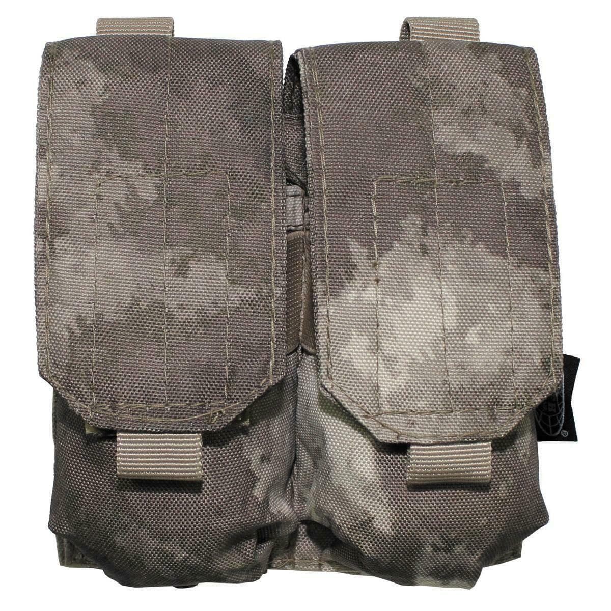 M4 Double Magazine Pouch Velcro Closure Stone