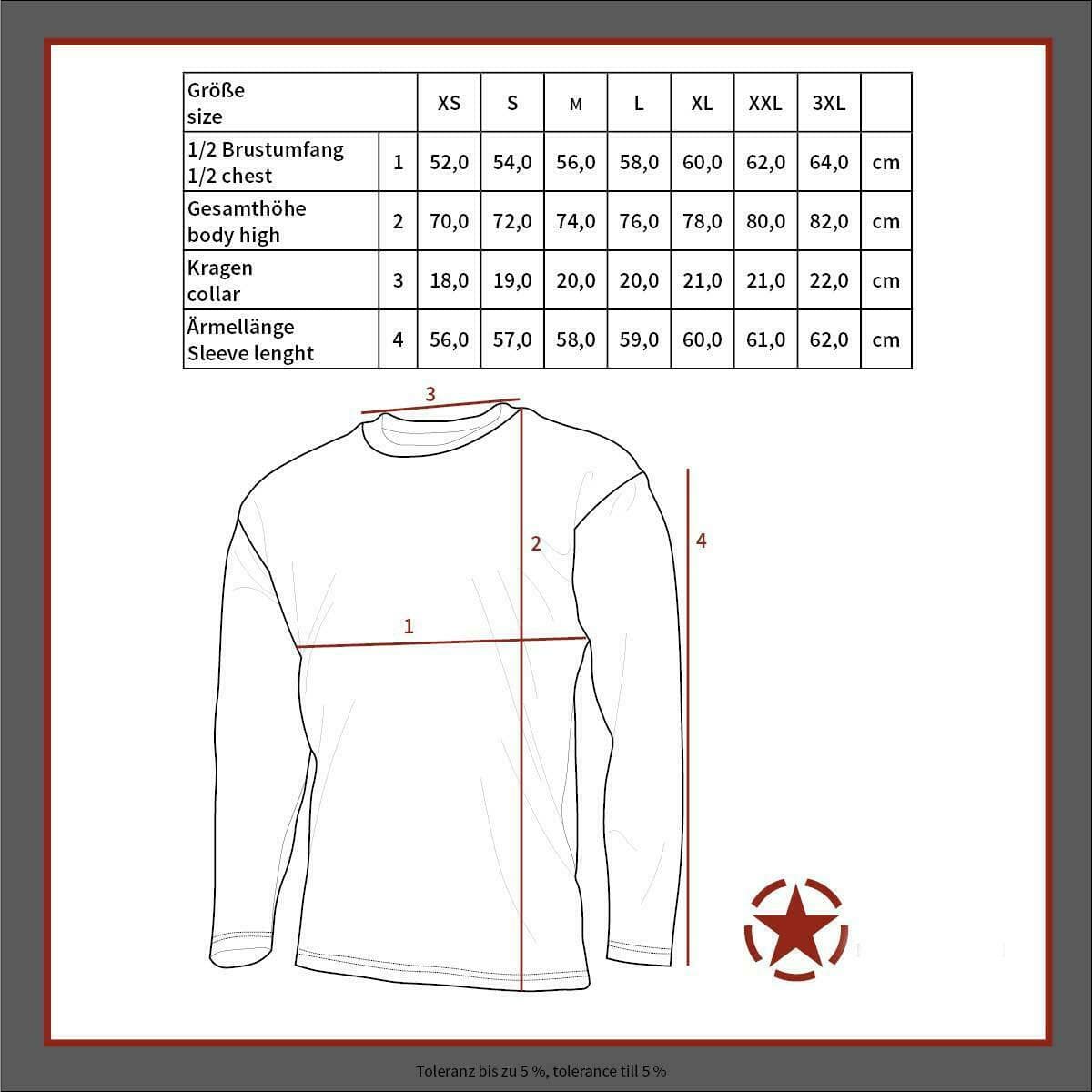Mens Long Sleeve US Style Army T-Shirt Woodland Camo — image 2
