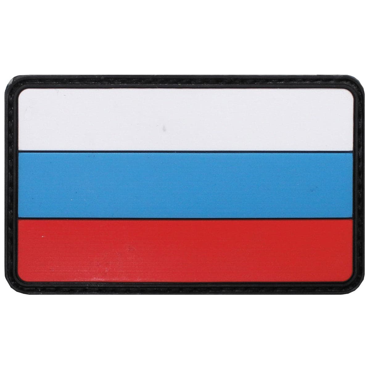 Patch Russian Flag 8 x 5 cm Hook & Loop White Blue Red