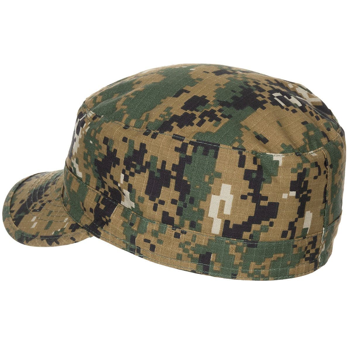 US Army Style Field Cap Hat Rip Stop Marpat Digi Woodland Camo — image 2