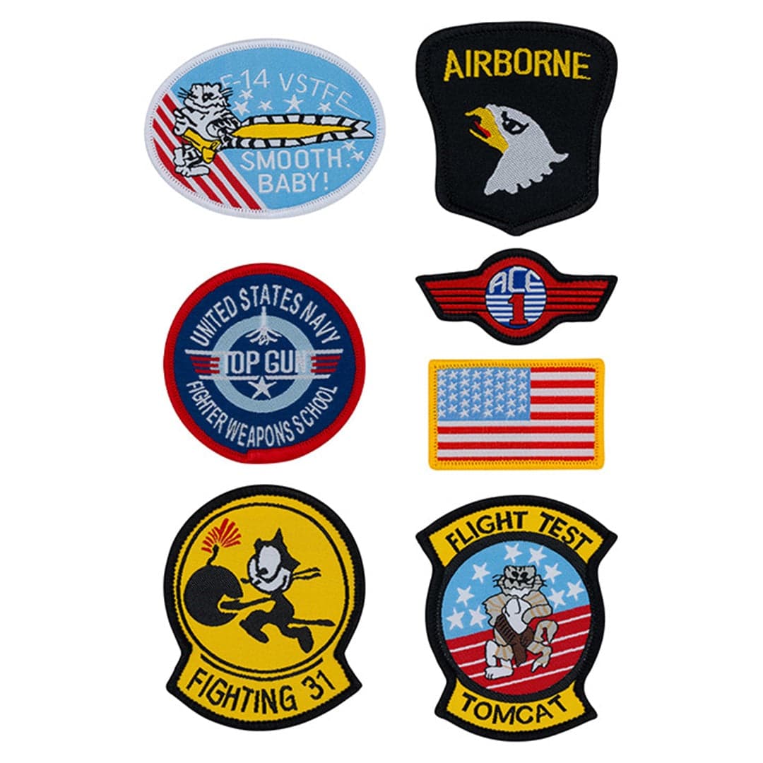 Top Gun Embroidered Badges