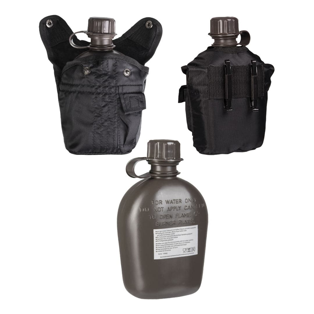 1L US Army Style Canteen Water Bottle with Cover — image 2