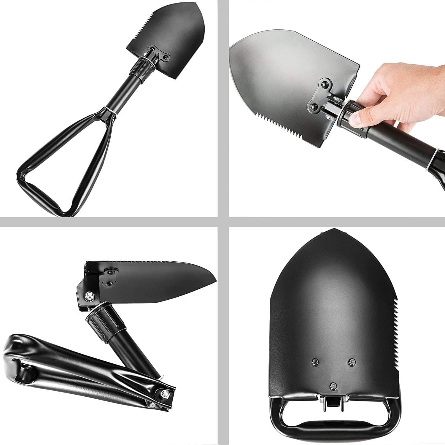 Small Trifold Folding Shovel With Pouch