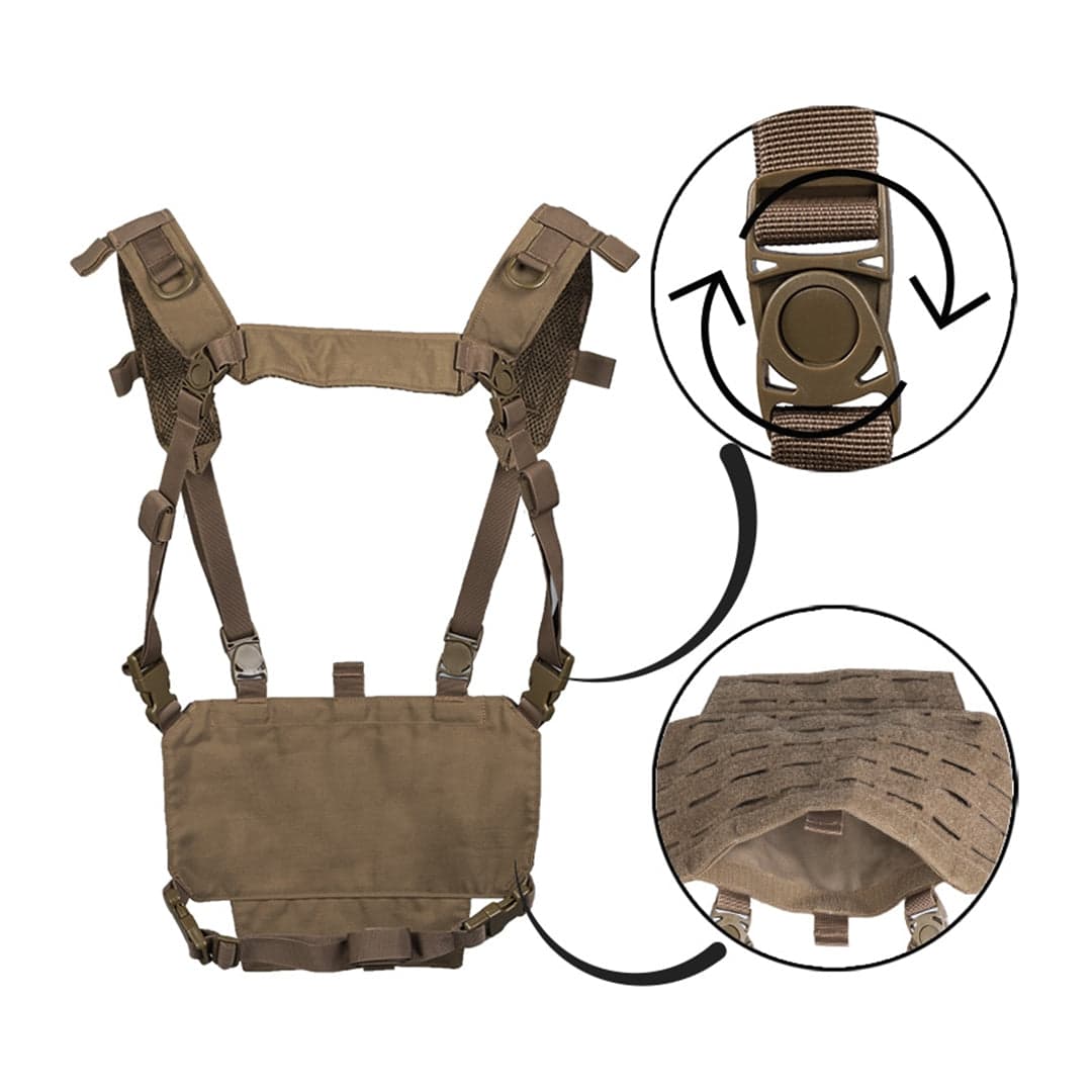 Tactical Chest Rig Vest Lightweight Dark Coyote — image 2
