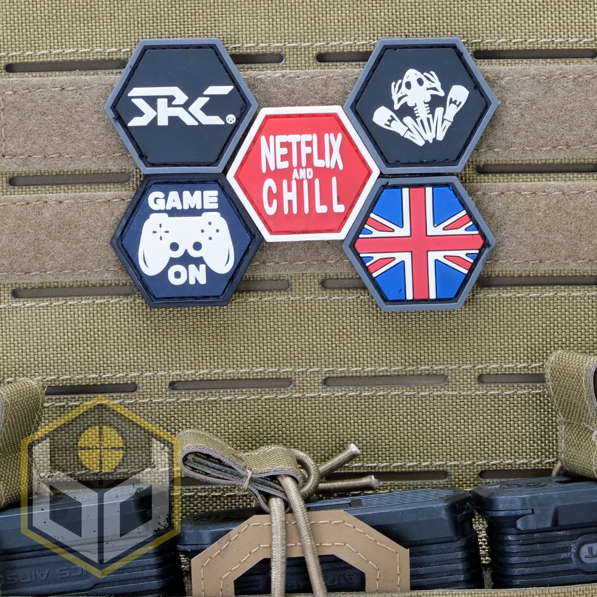 and Chill Catchphrase Ballistic Hex Patch BH00032 — image 2