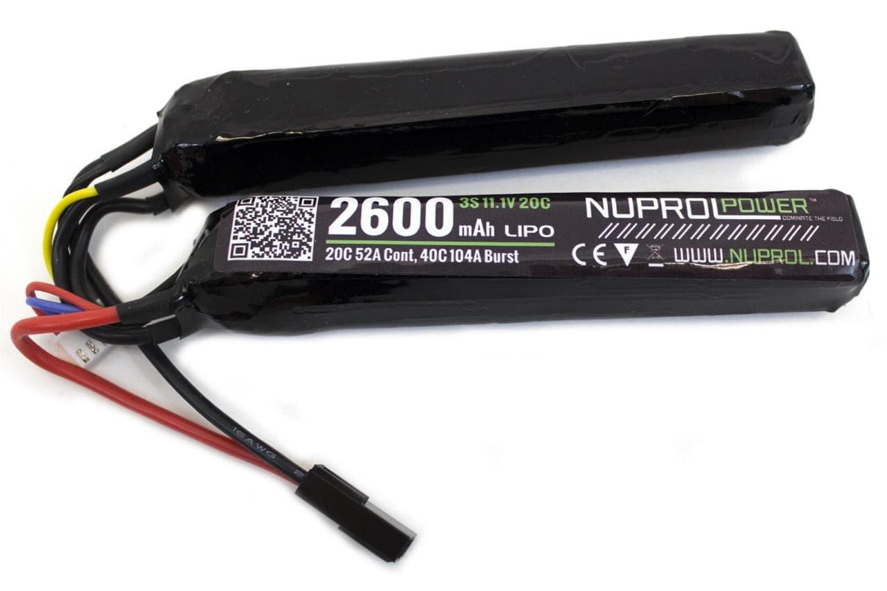 2600 mAh 11.1v LiPo Twin Stick