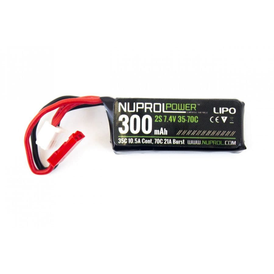 300mah 7.4v LiPo HPA MICRO Type Battery (JST)
