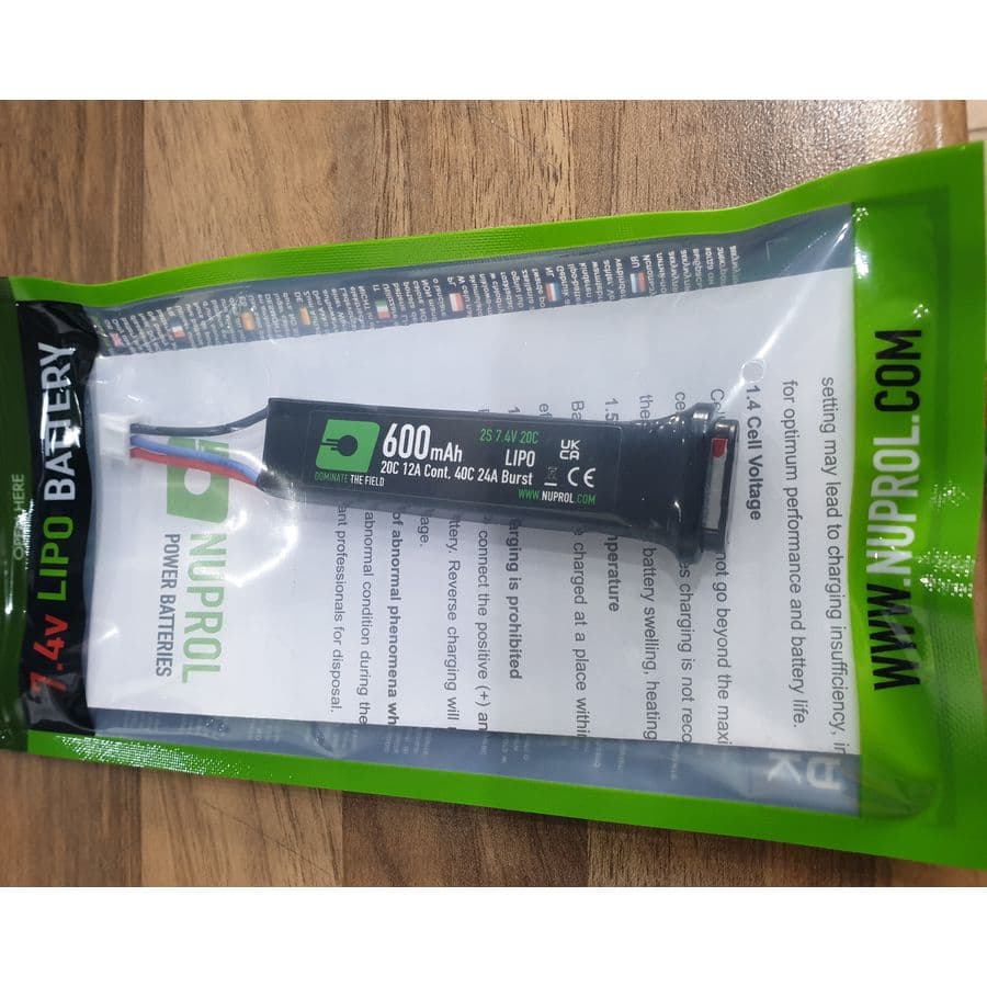 600mah 7.4v LiPo AEP Battery