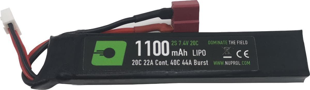 7.4V 1100mAh LiPo Stick Battery – Deans