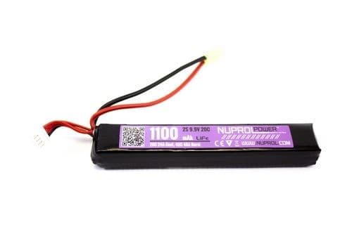 9.9V 1100mAh LiFe Stick Battery Slim